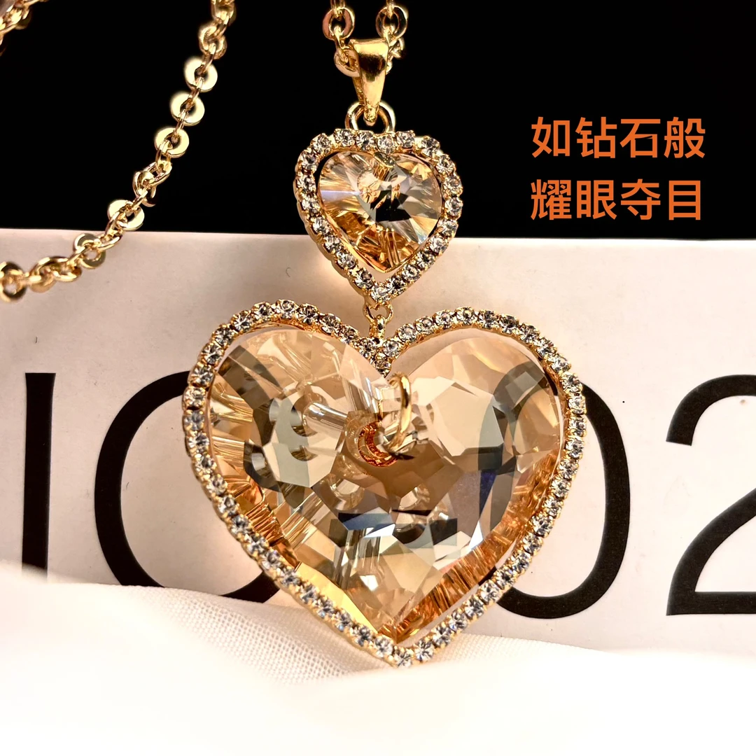 铜合金项链 【奥地利奢华饰品重工】盘饰洞  百搭复古欧美轻奢时尚