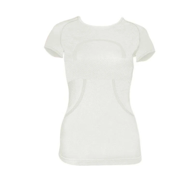 LLU女士运动T恤蚕丝棉短袖透气收腰裸感舒适2.0*Race欧美