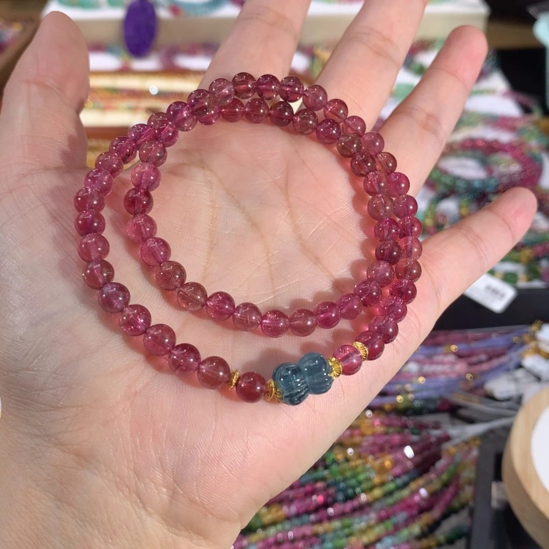 金***a碧玺手串未镶嵌手串