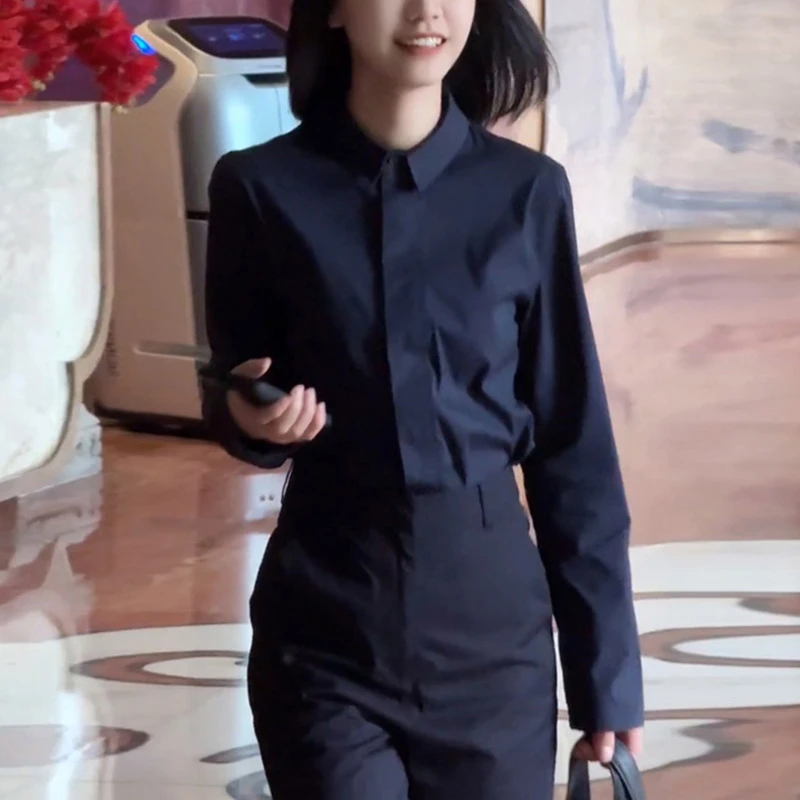 高级感穿搭气质职业通勤衬衫女2025秋季新款法式时尚舒适洋气上衣