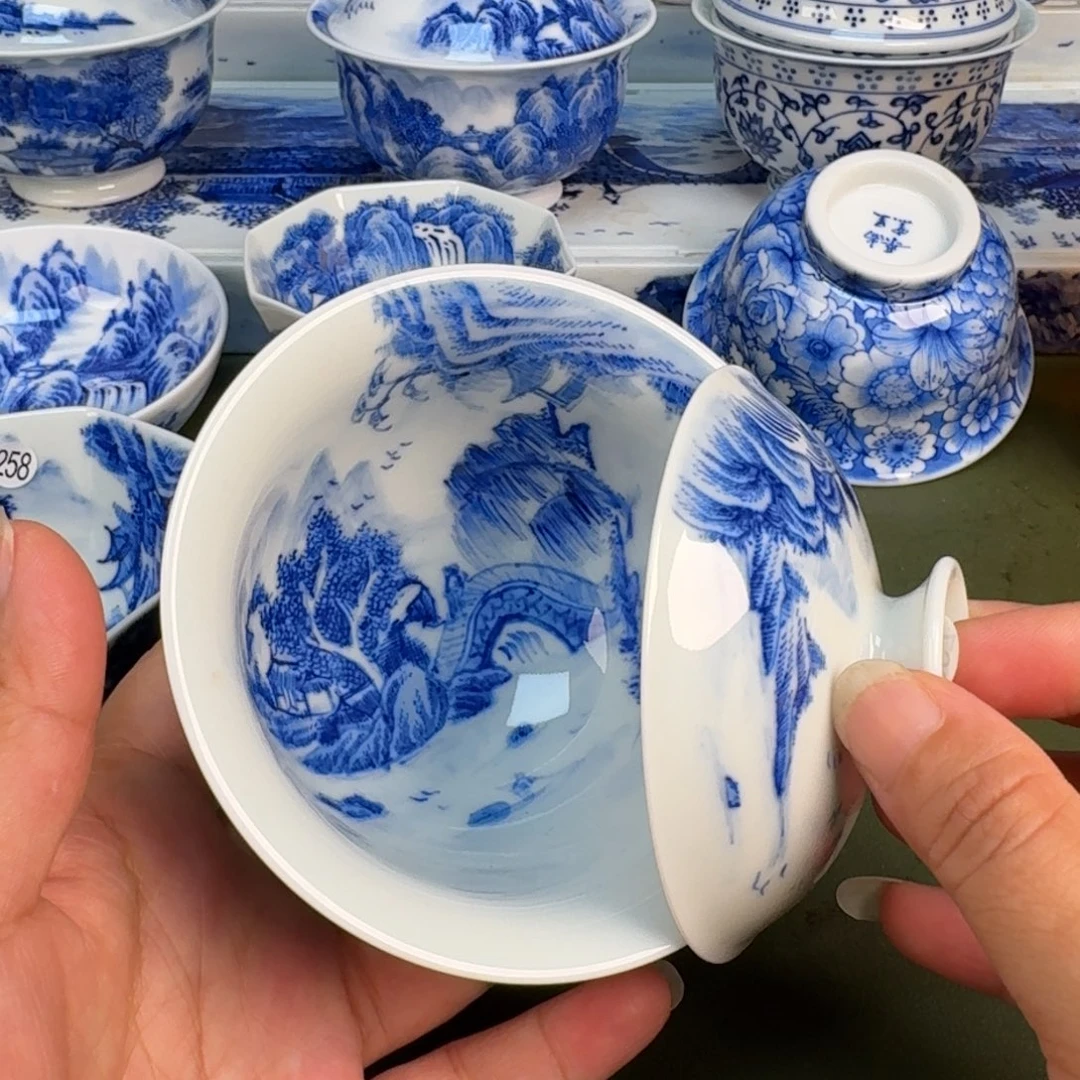 景德镇纯手绘茶具圆圆267