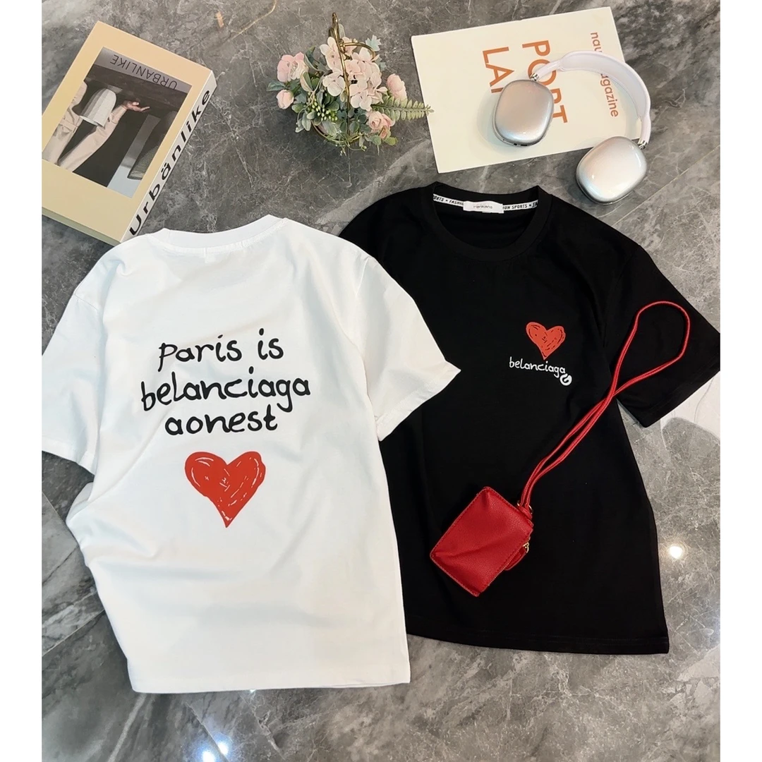 2025夏款新款短袖时尚宽松休闲圆领百搭显瘦韩版T恤