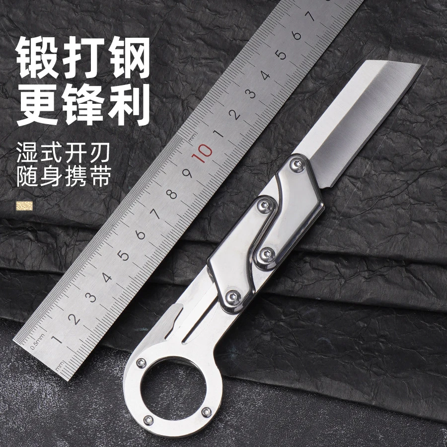 户外机械折叠刀具便捷折叠刀高硬度刀具多功能水果刀快递小刀