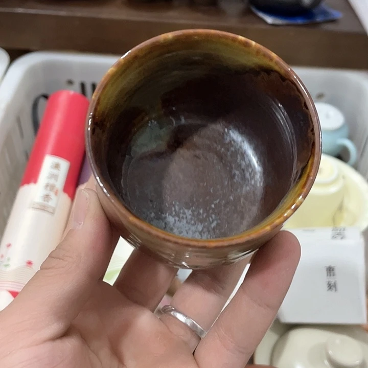 陶瓷茶具全部清清完回家过年