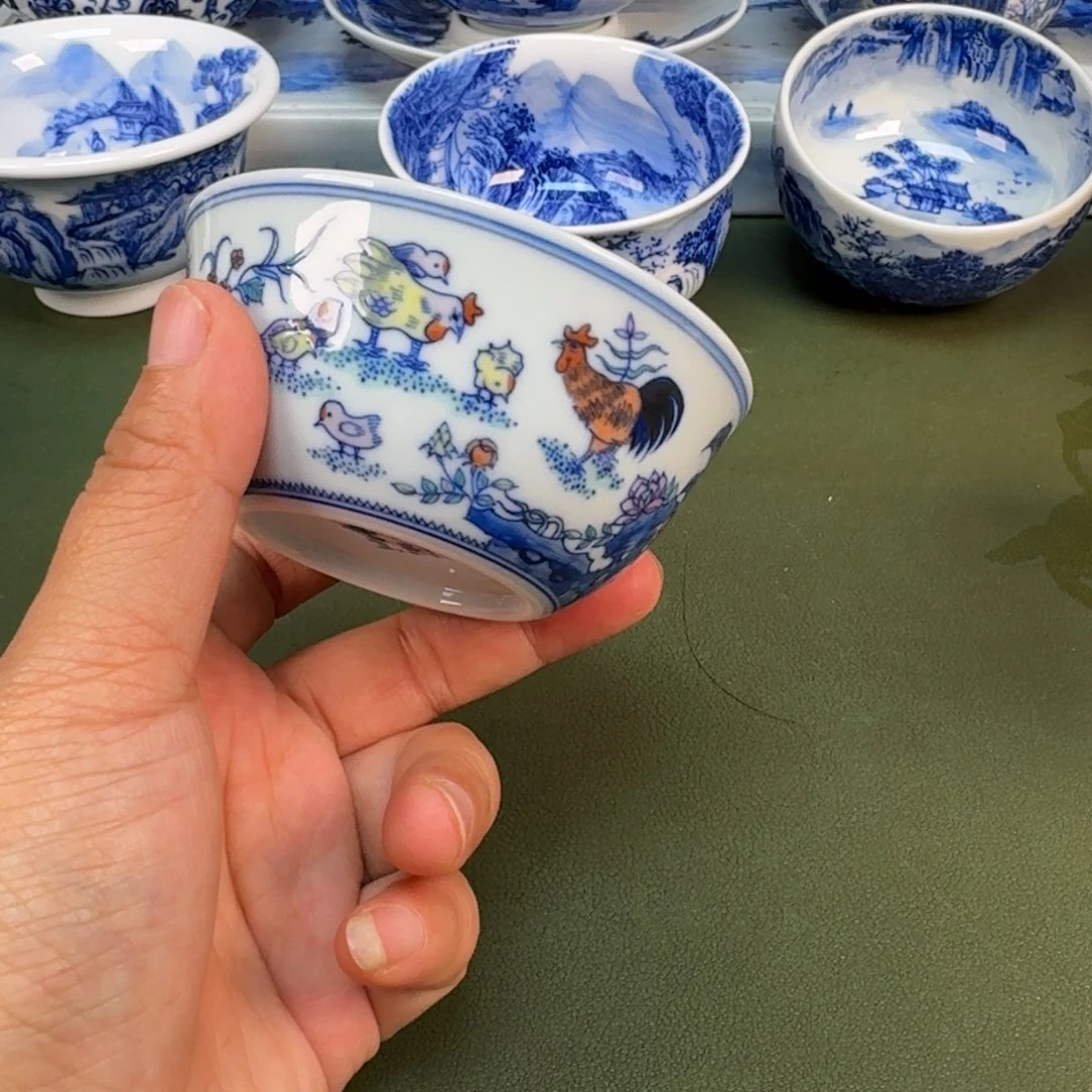 陶景德镇纯手绘茶具圆圆254