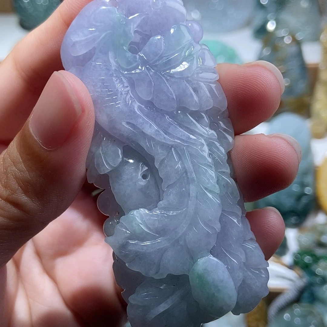 颈饰未镶嵌翡翠天然