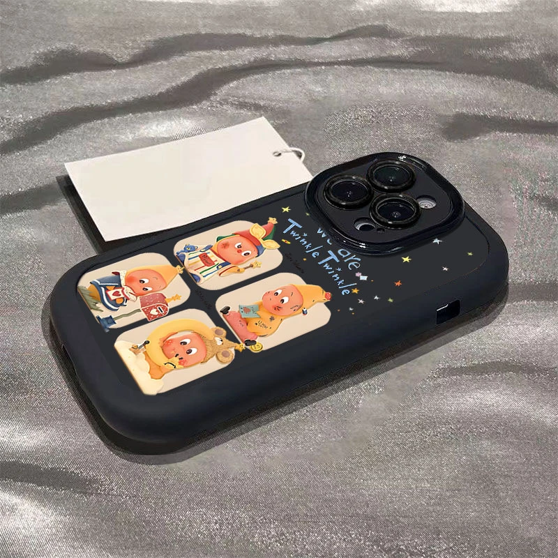 可爱星星人适用iphone17苹果16promax1514手机壳泡芙131211软硅胶