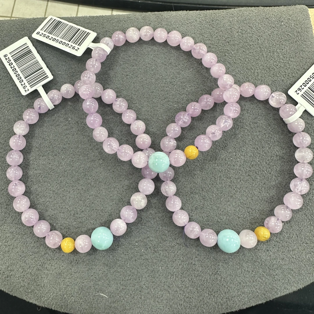 【小院甄选】原创紫锂辉单圈手链约6mm 多样性发一件 ZH1053