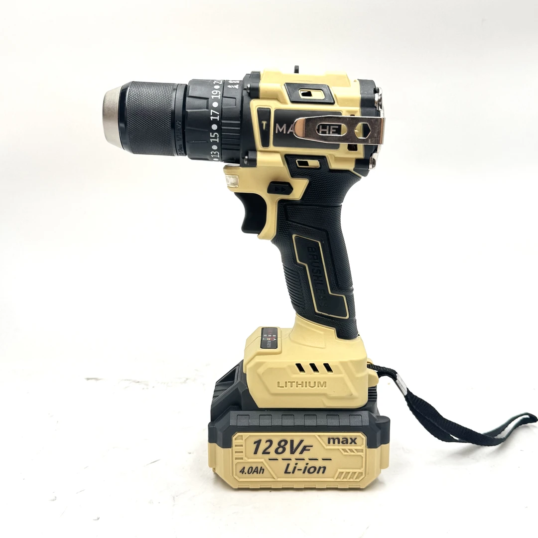 牧高 新款13MM夹头带冲击20v无刷电钻一电M187-H13-A1