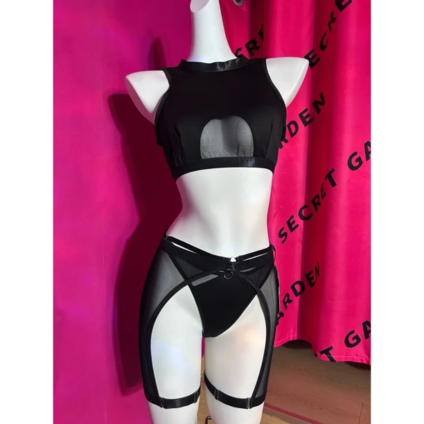 黑色网纱性感内衣