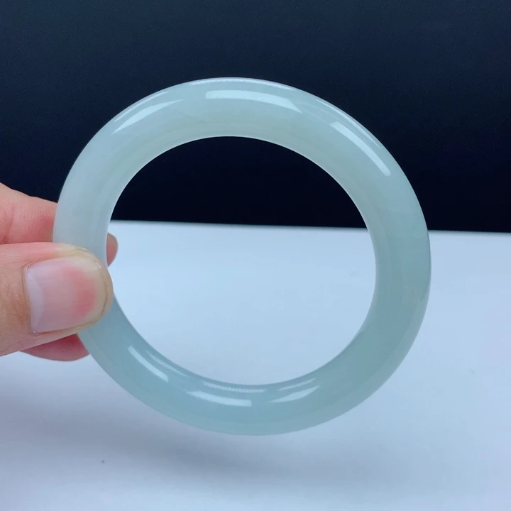 翡翠手镯未镶嵌54胖圆