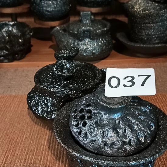 荥经黑砂茶具茶杯宝瓶