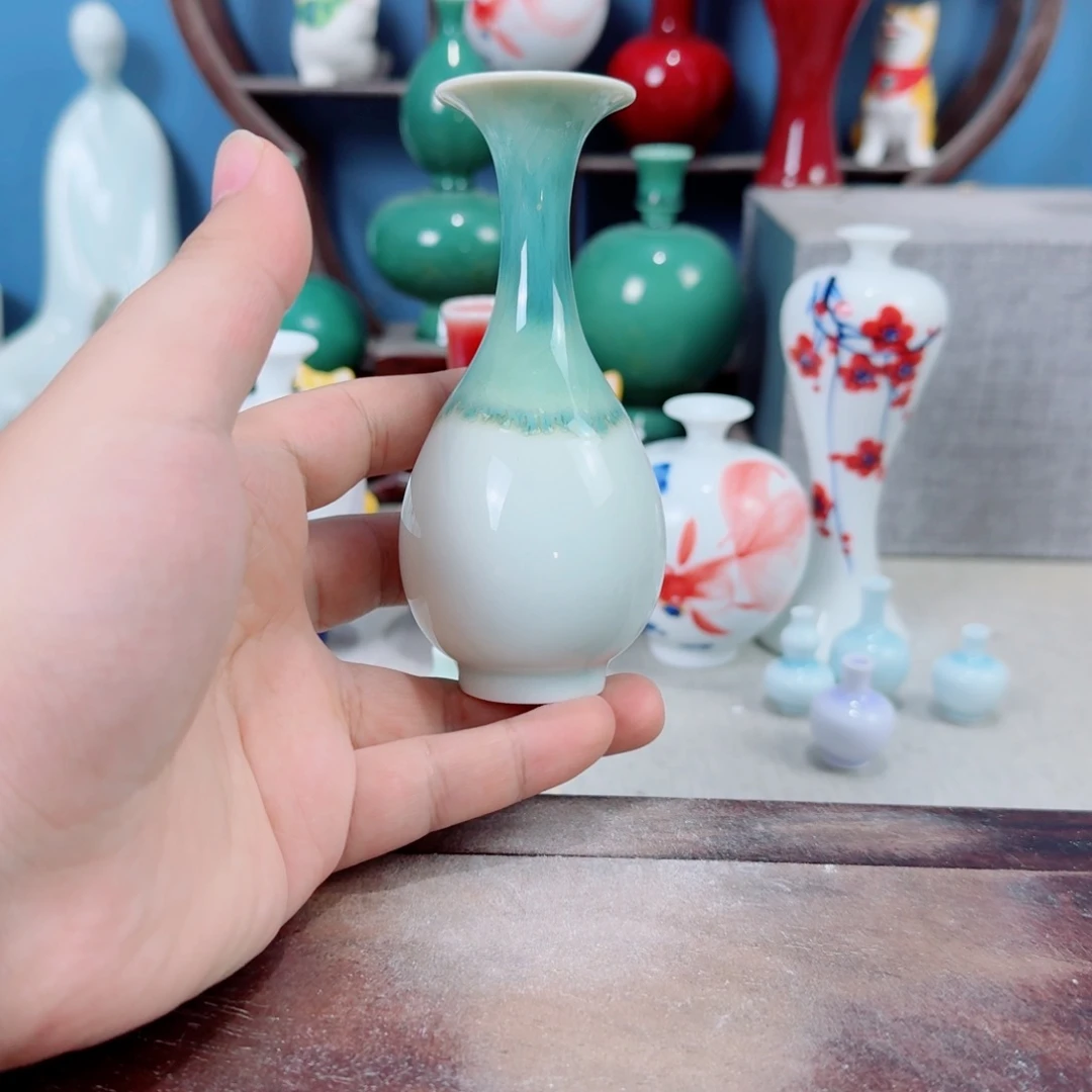 陶瓷手工小花器摆件