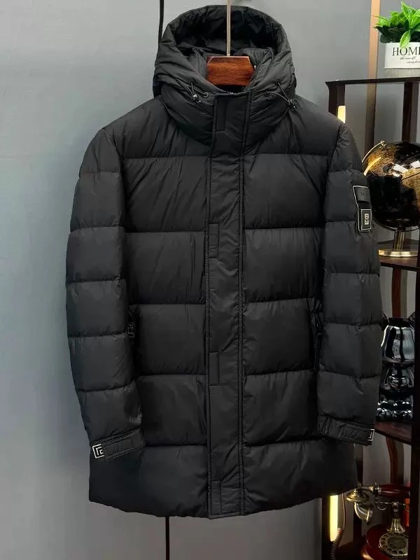 90绒+300克冬季时尚休闲中长款加厚外套YR9910