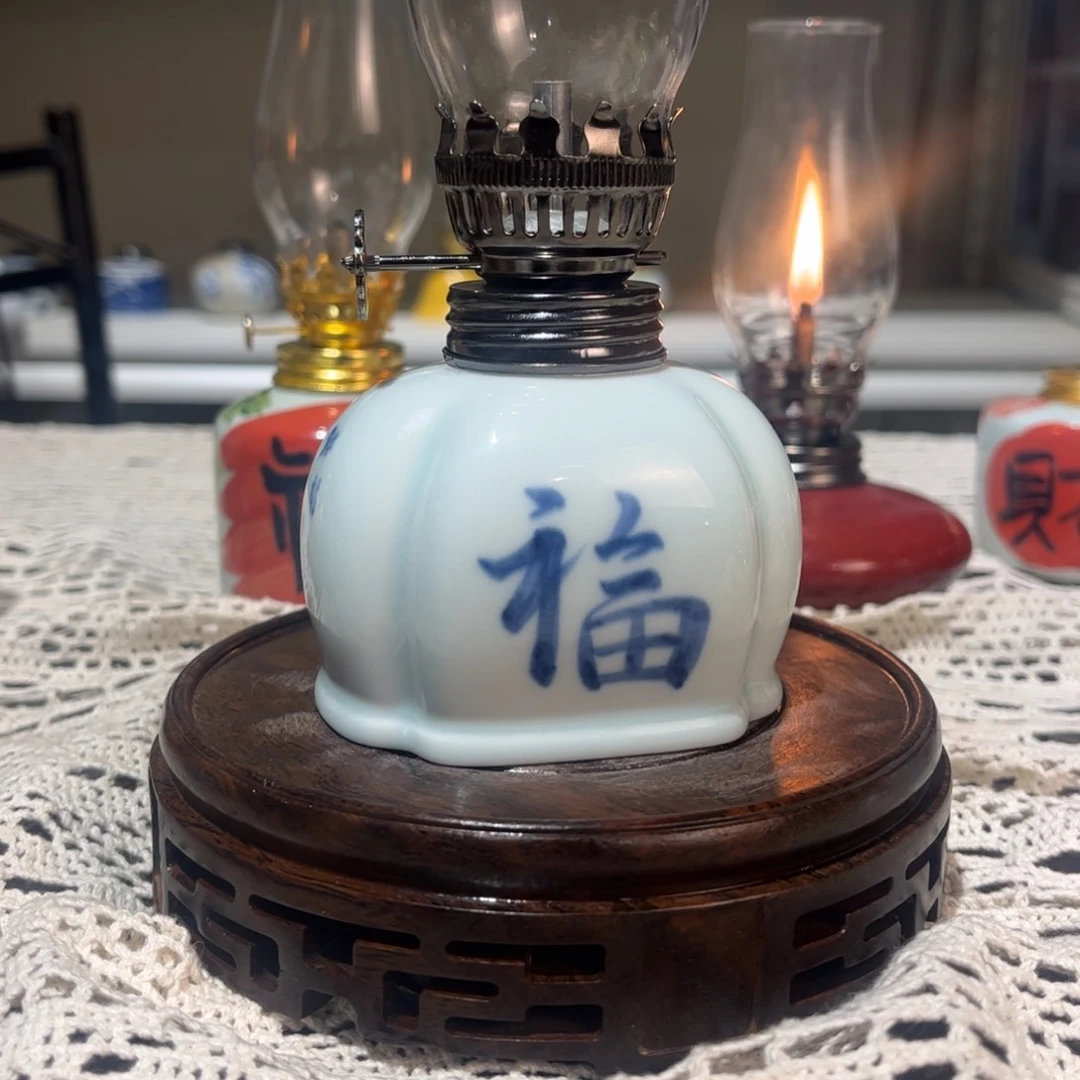 摆件景德镇陶瓷香薰灯