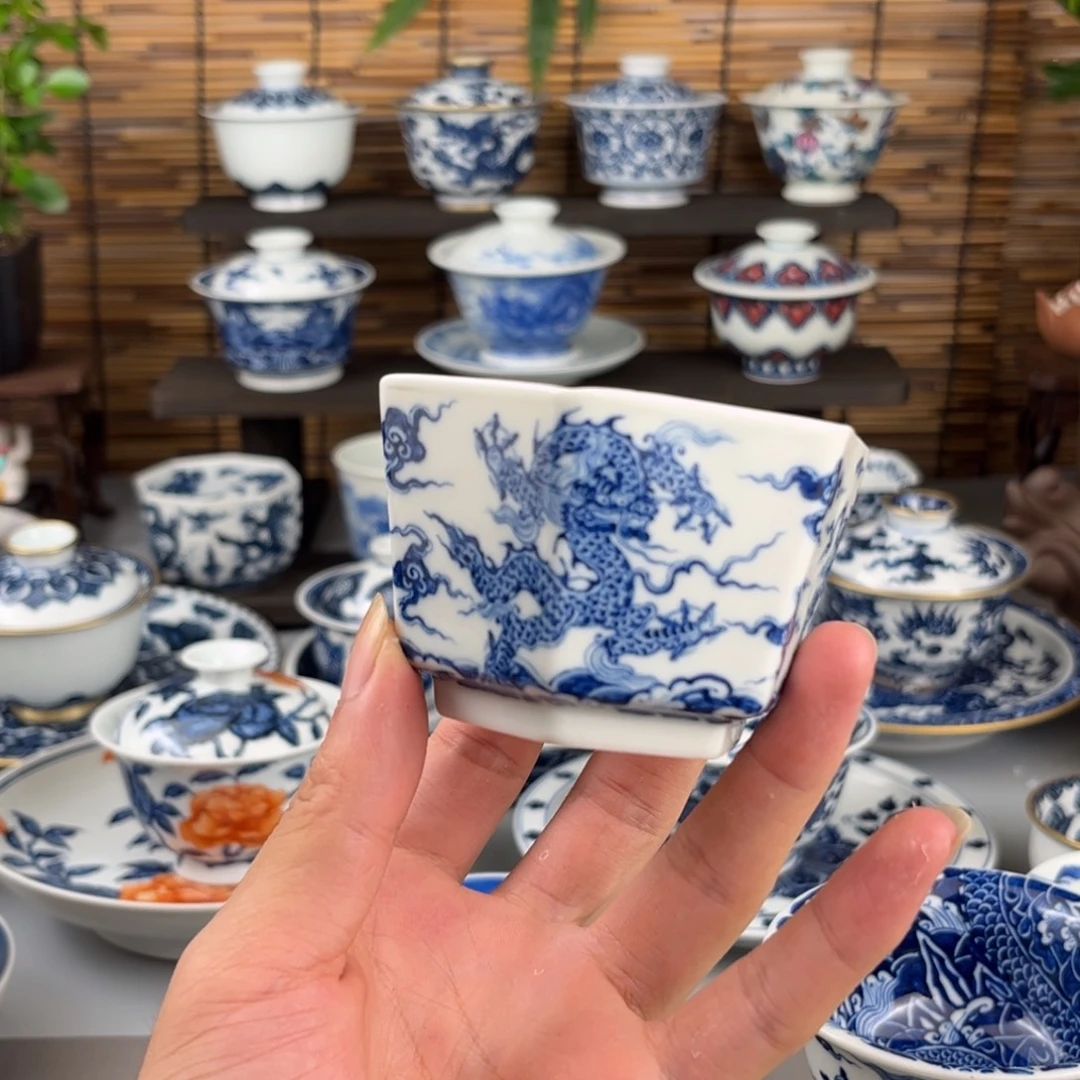 瓷片三龙六方杯哈哈哈哈哈