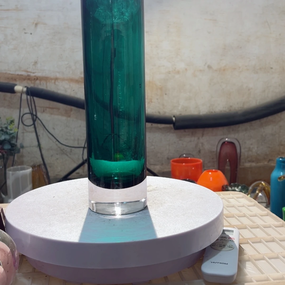 弘扬琉璃花器微瑕高度28