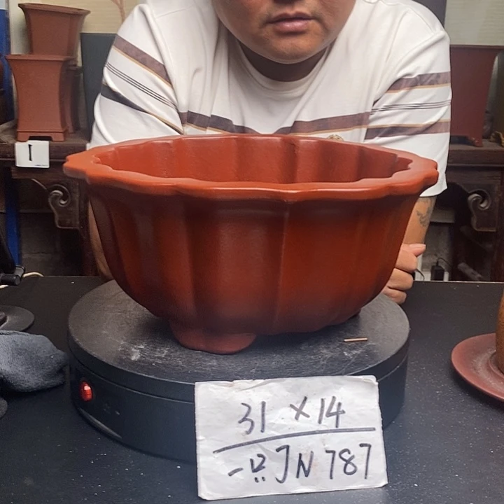 紫砂花盆货号一只JN787