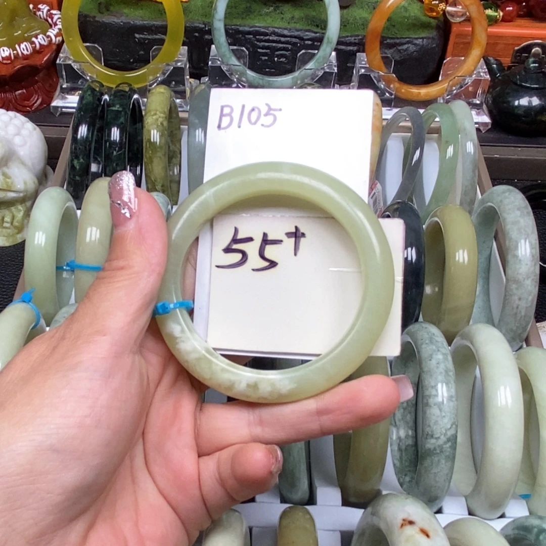 未镶嵌蛇纹石玉手镯