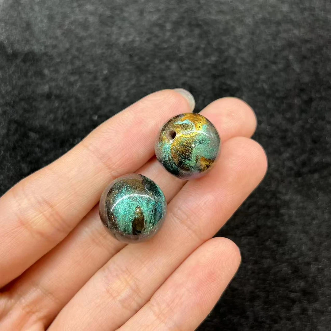 【铭记珠宝】大漆圆单珠30-DM187H66【多样性发一件】尺寸约14.5mm