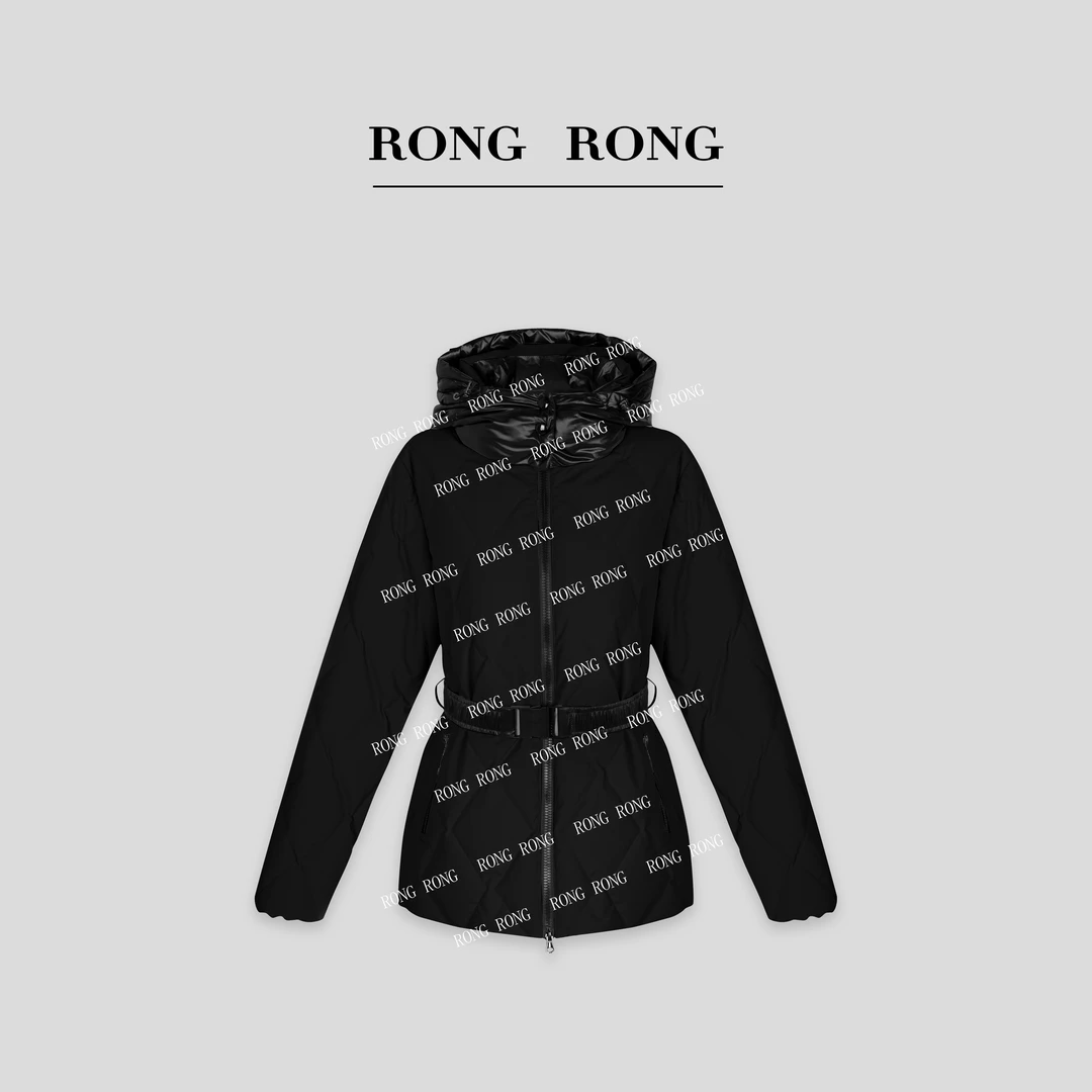 溶溶J【暖色菱格】RONGRONG 90白鹅绒防跑绒菱格羽绒服 NARA-OHC01