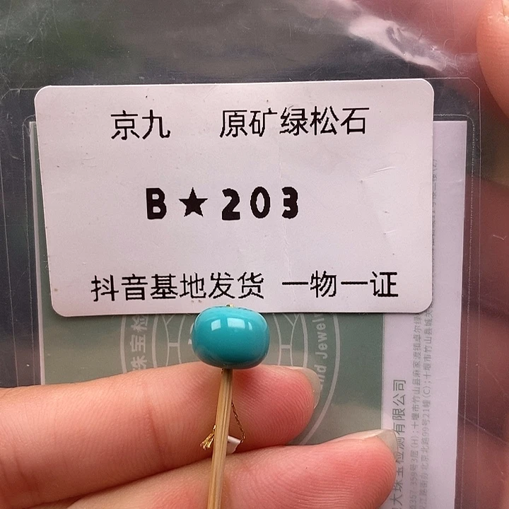 绿松石未镶嵌珠宝奇石9.5✖️7.3