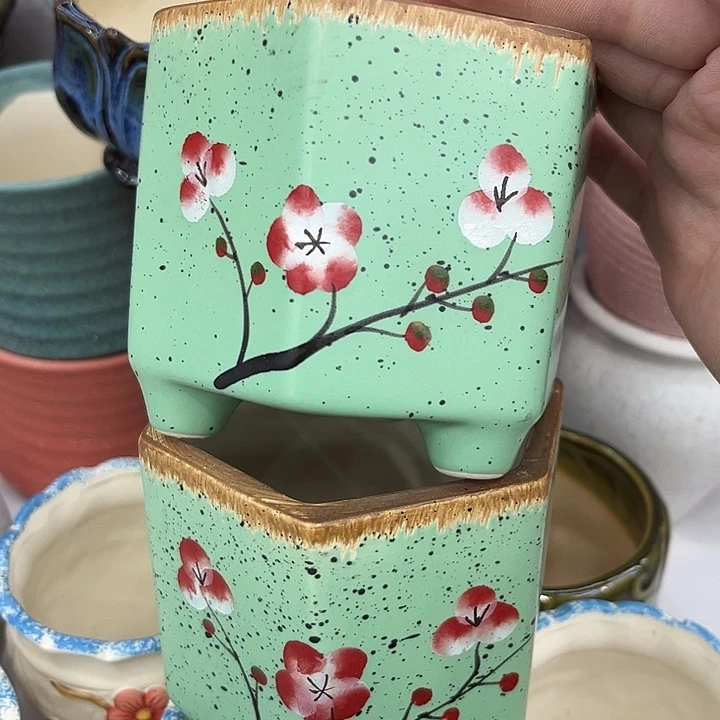 多肉植物陶瓷花盆9.99包邮