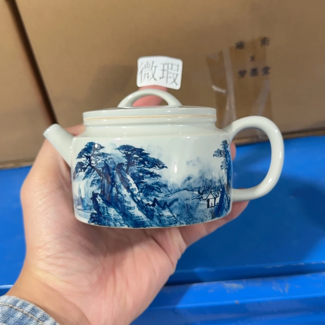 釉下彩纯手绘微瑕