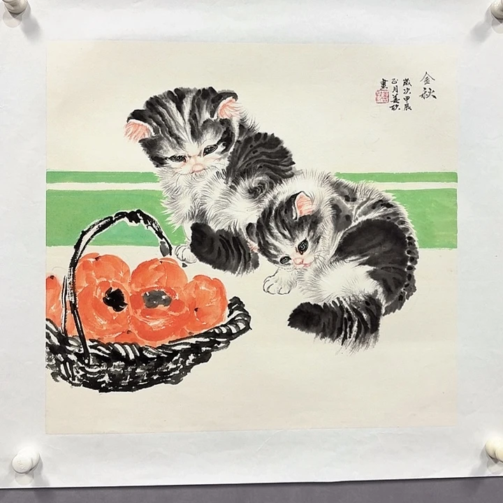 国画亲笔手绘放心去藏