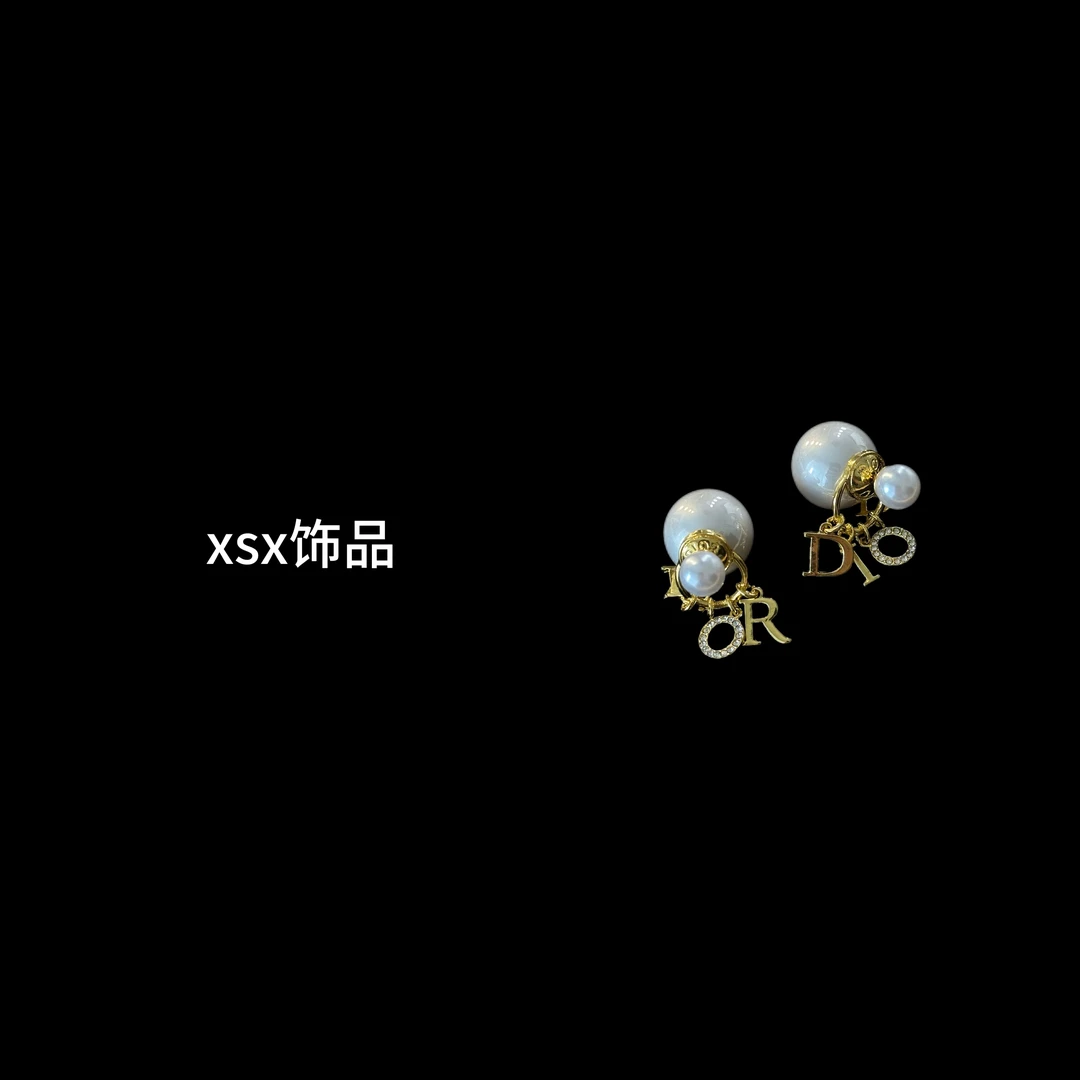 铜合金仿珍珠耳饰 XSX铜合金贝珠耳坠手工气质百搭复古简约