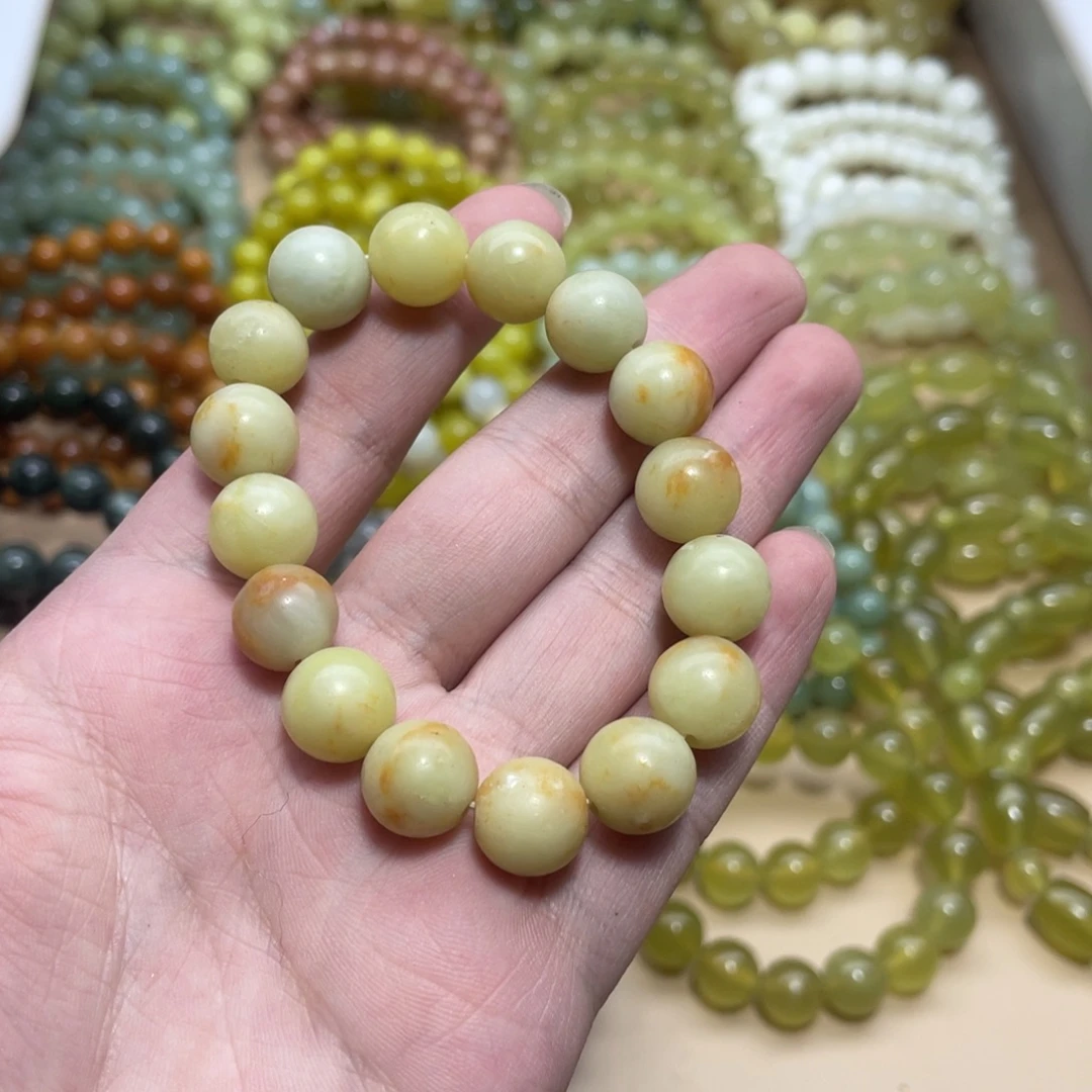 蛇纹石玉未镶嵌手链