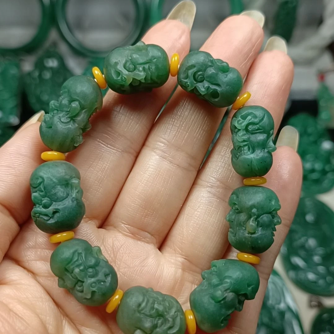 未镶嵌独山玉十八罗汉
