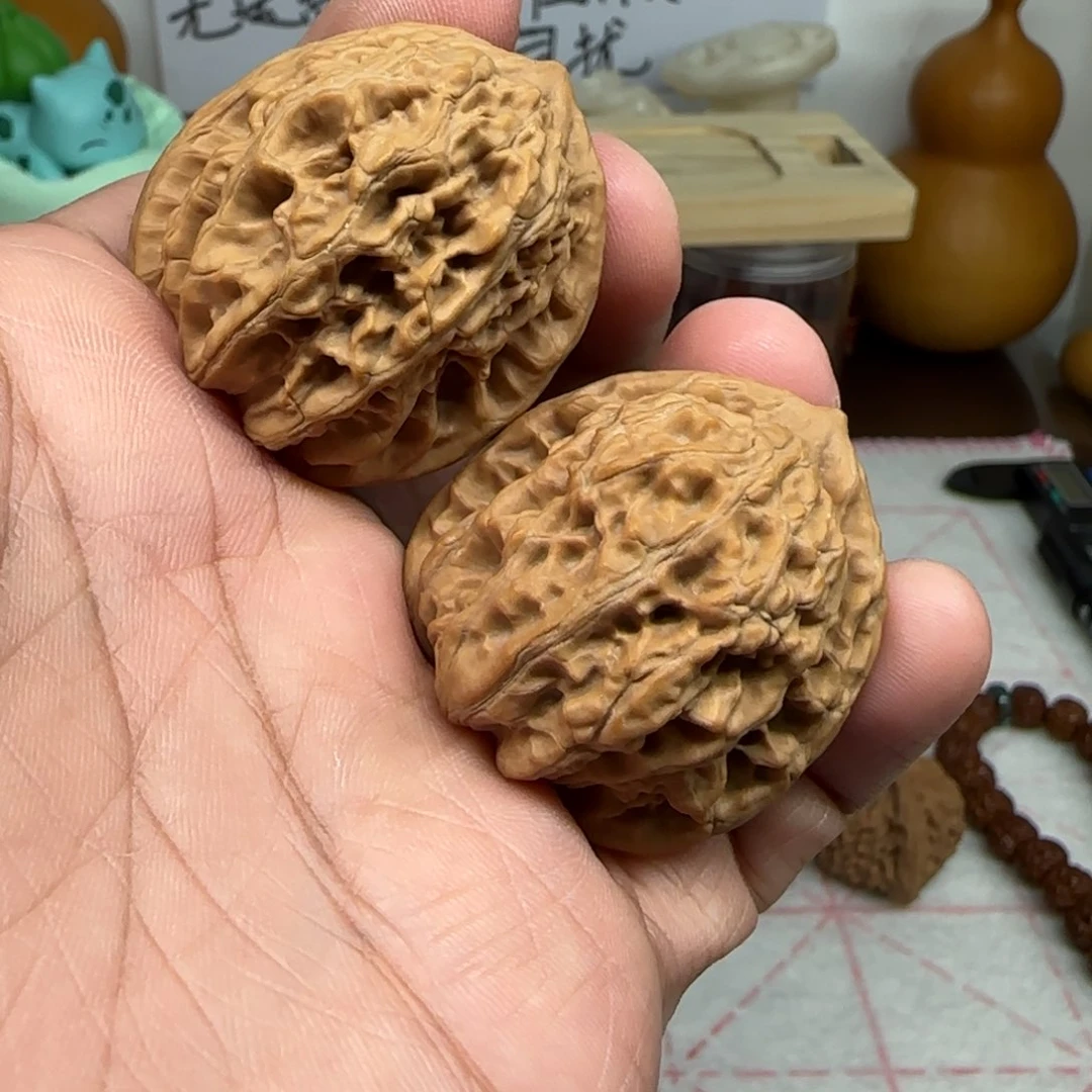 文玩核桃把件X109霞云岭37全品无修白茬