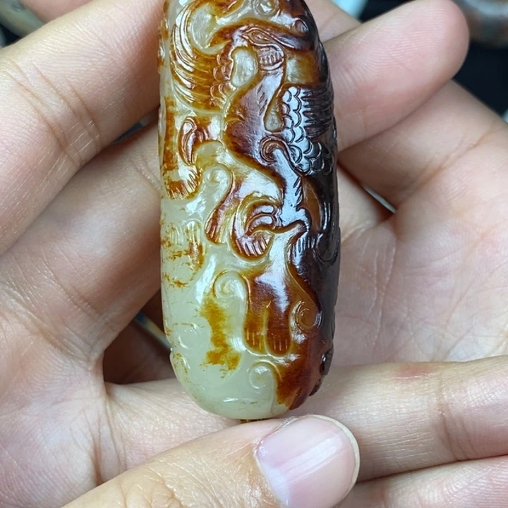 未镶嵌和田玉挂件银***人