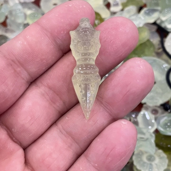 蛇纹石玉合金颈饰