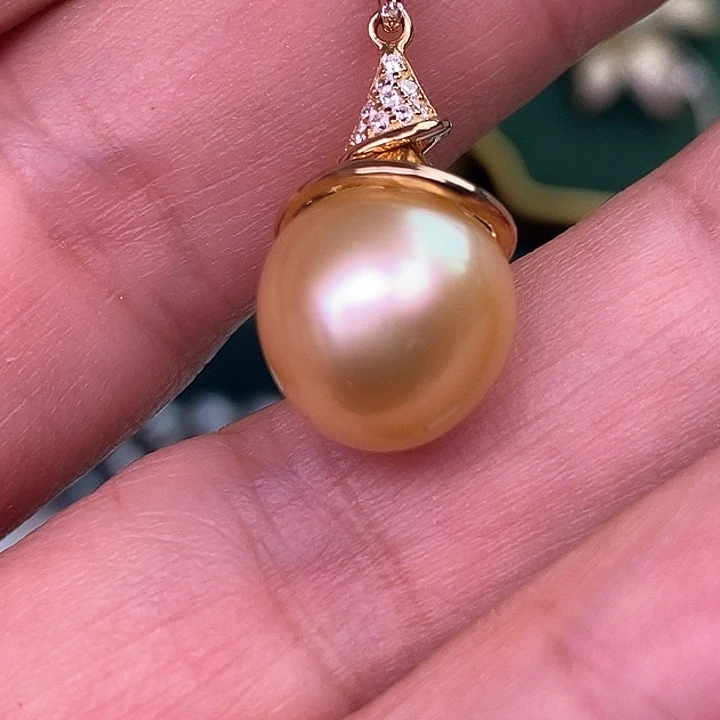 颈饰银S925镶嵌海水珍珠