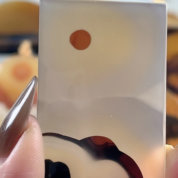 水***林玛瑙/玉髓合金颈饰