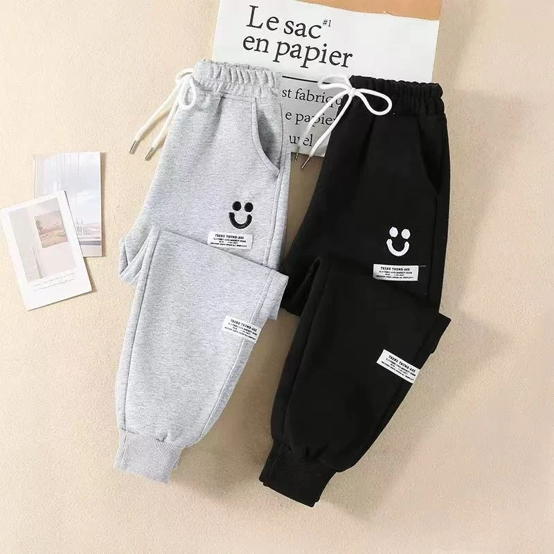 502804童装男童休闲卫裤 2025春夏儿童潮酷洋气轻薄宝宝休闲长裤