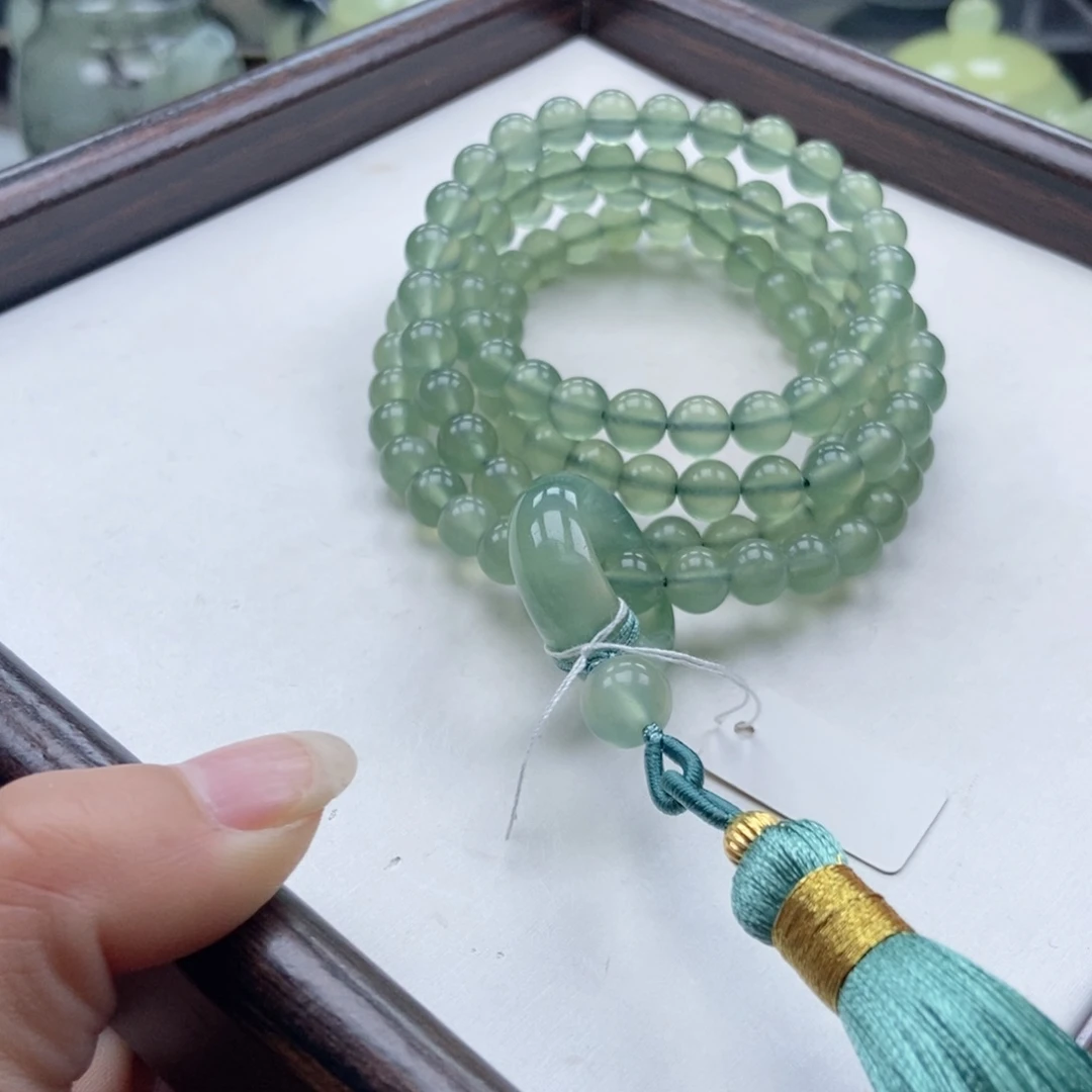 蛇纹石玉未镶嵌手链