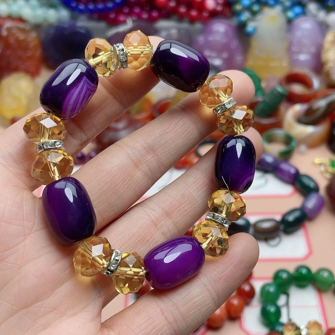 玛瑙/玉髓颈饰合金美****?