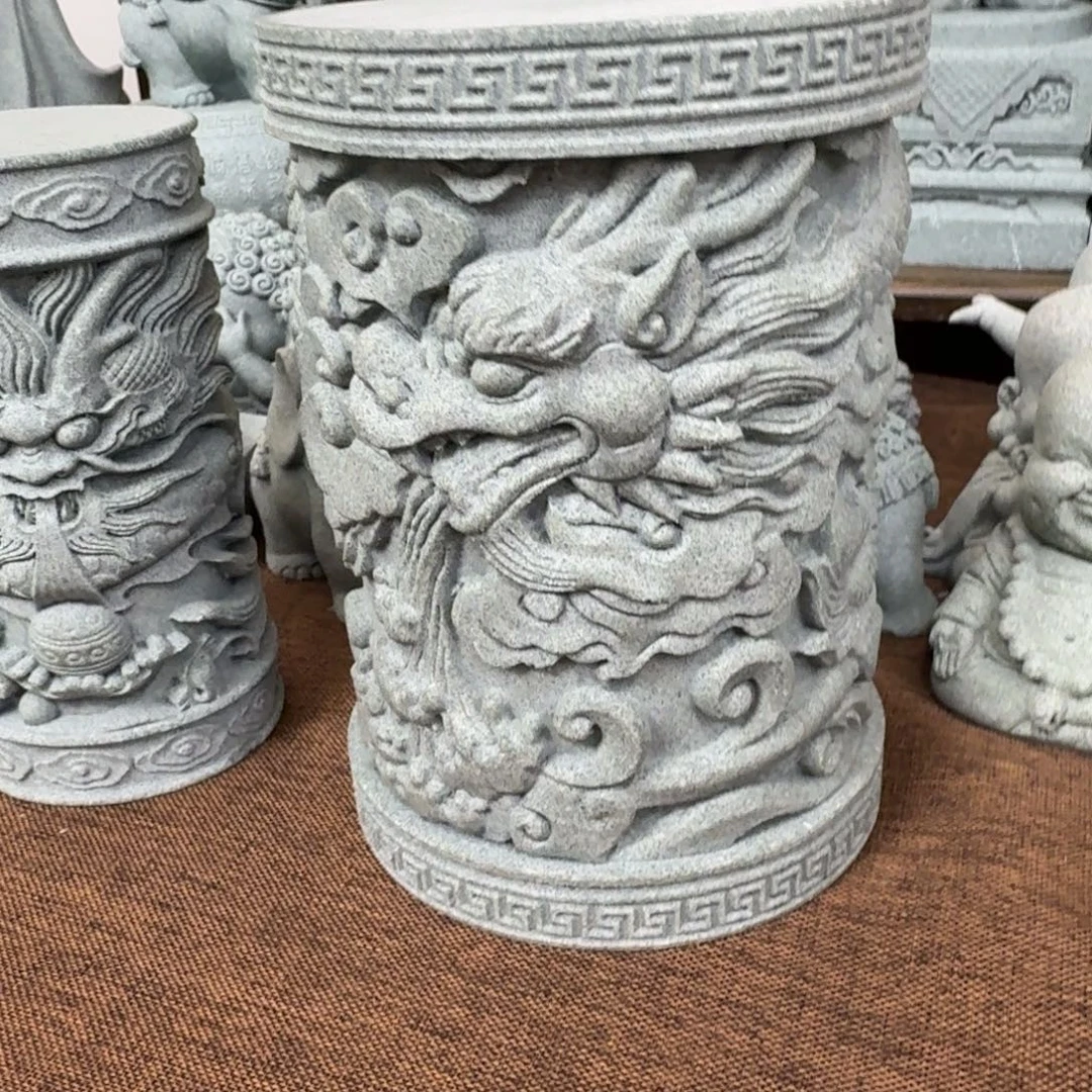 石材青砂石龙柱15