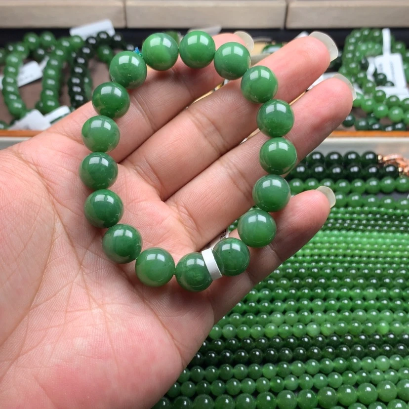 【闪购商品】未镶嵌手串和田玉（碧玉）卡12