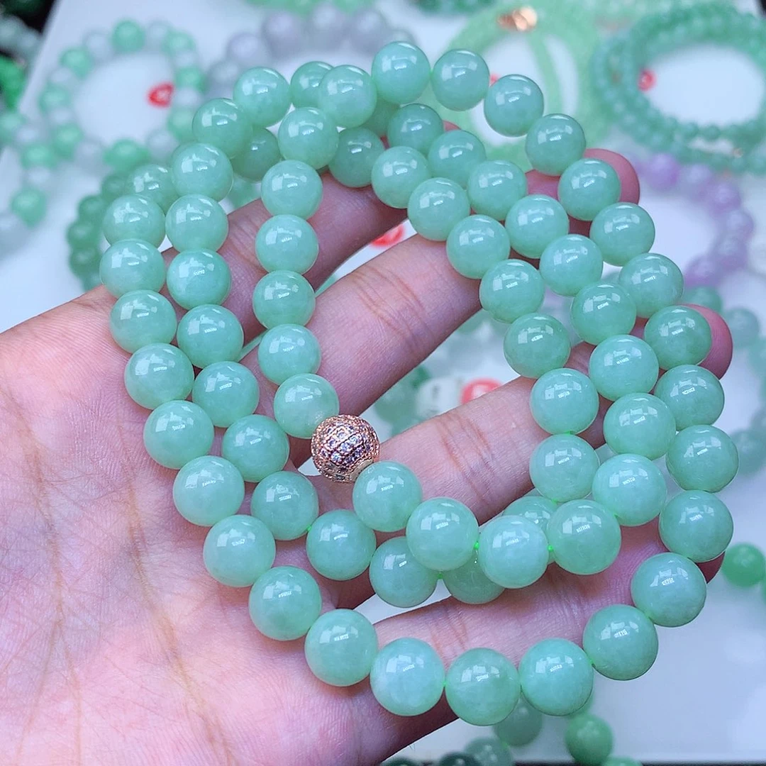 翡翠未镶嵌毛衣链