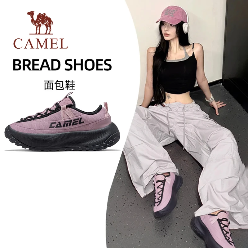 骆驼面包鞋运动鞋女款2025秋季新款鞋子女鞋透气跑步休闲鞋慢跑鞋