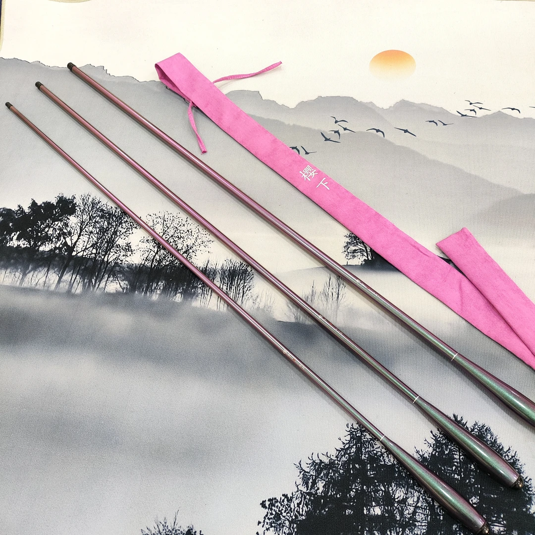 新款19调鲫鱼竿变色龙涂装钓鲫鱼鲤鱼白条碳素竿台钓竿超轻手竿