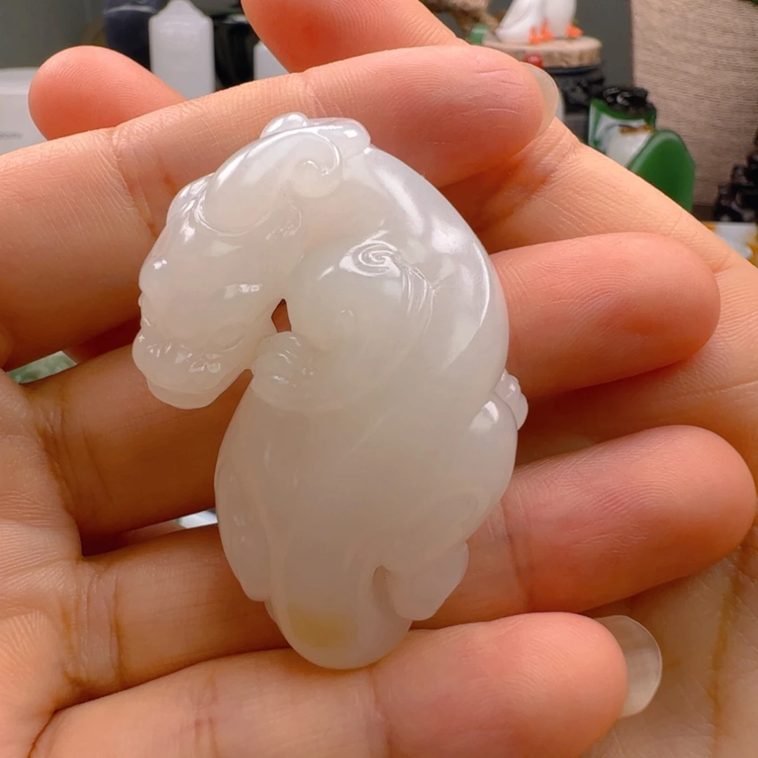 和田玉未镶嵌挂件