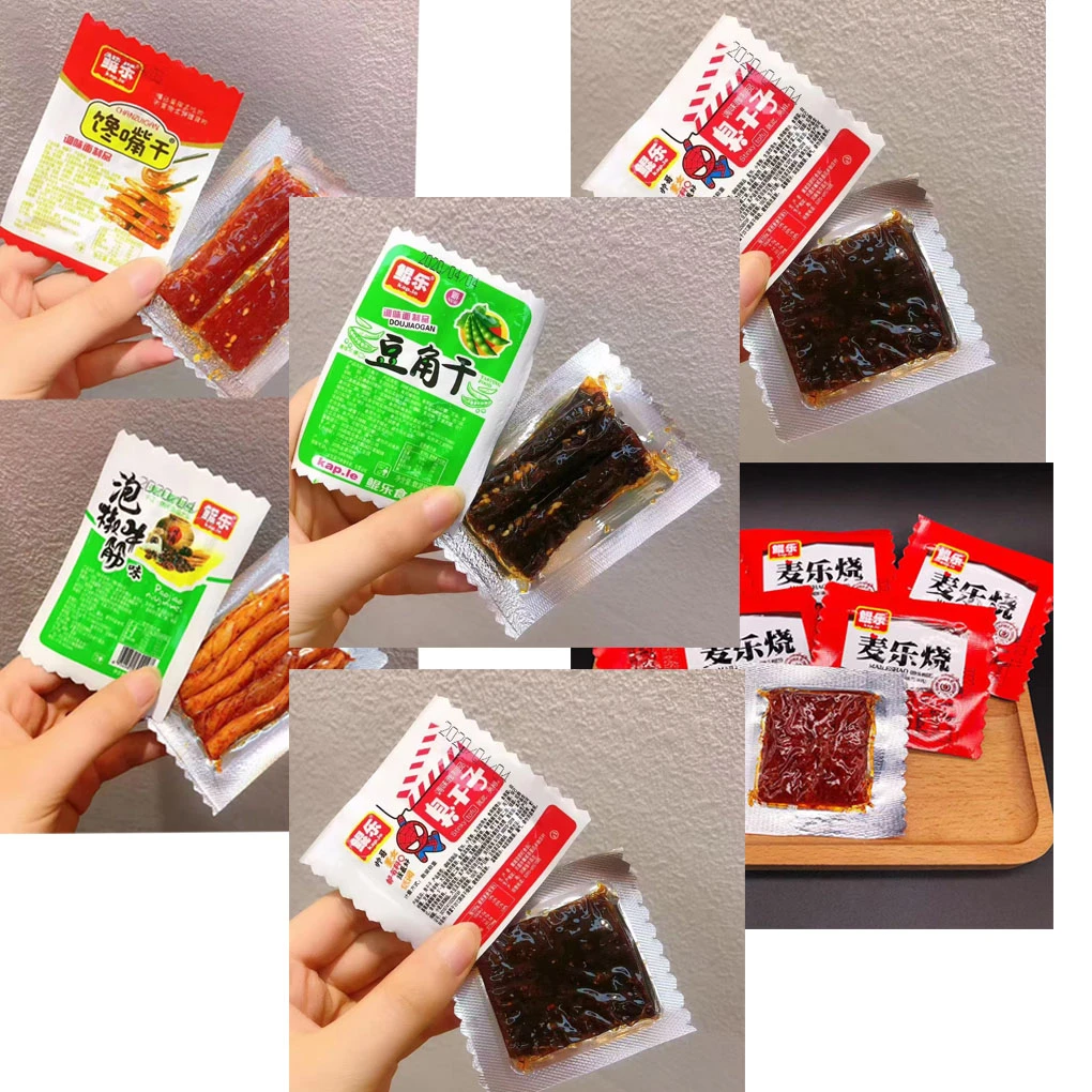 【鲲乐辣条散装组合】豆角干泡椒牛筋臭干子大刀肉童年麻辣网红零食