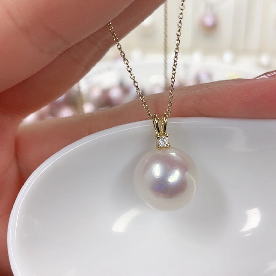 淡水珍珠未镶嵌吊坠(赠链)