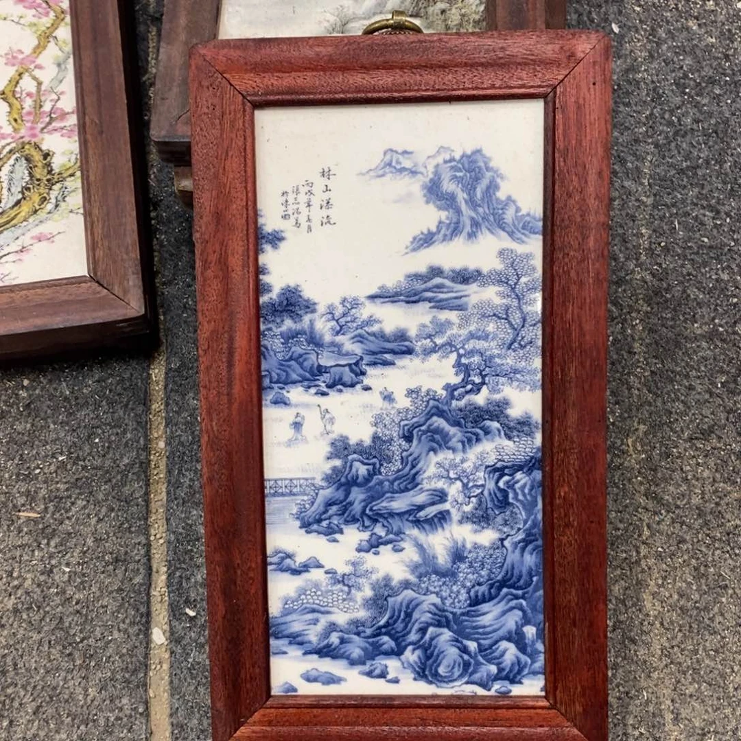 瓷30*16 景德镇瓷板画柴窑烧制