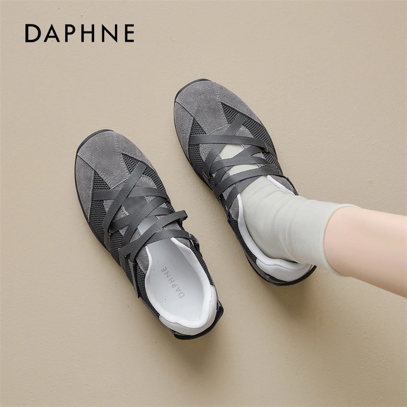 达芙妮芭蕾玛丽珍女鞋2025新款夏季薄款透气运动鞋软底厚底德训鞋